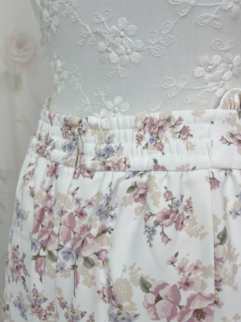 LODISPOTTO Pastel Floral Ruffeld Skirt
