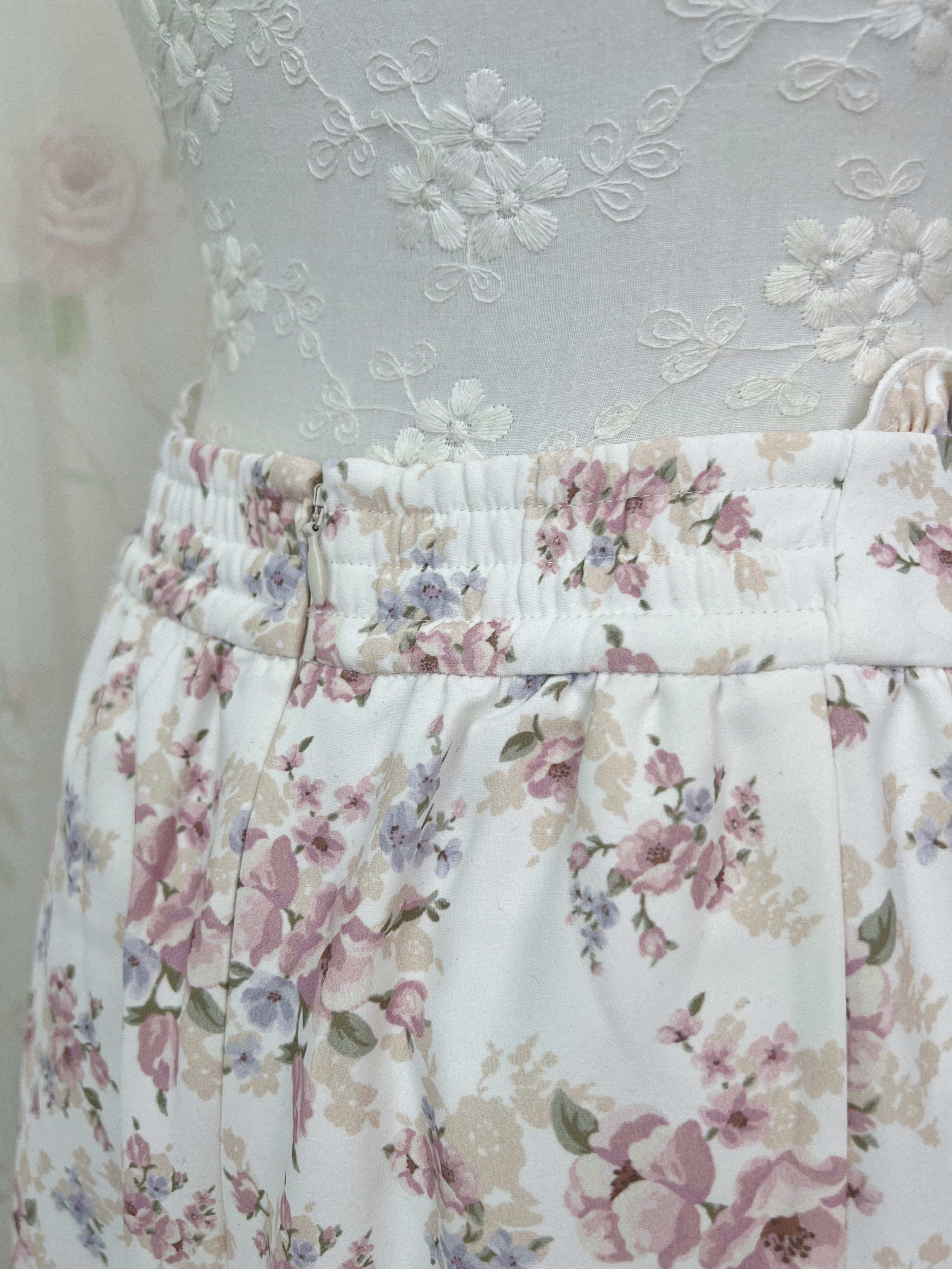 LODISPOTTO Pastel Floral Ruffeld Skirt