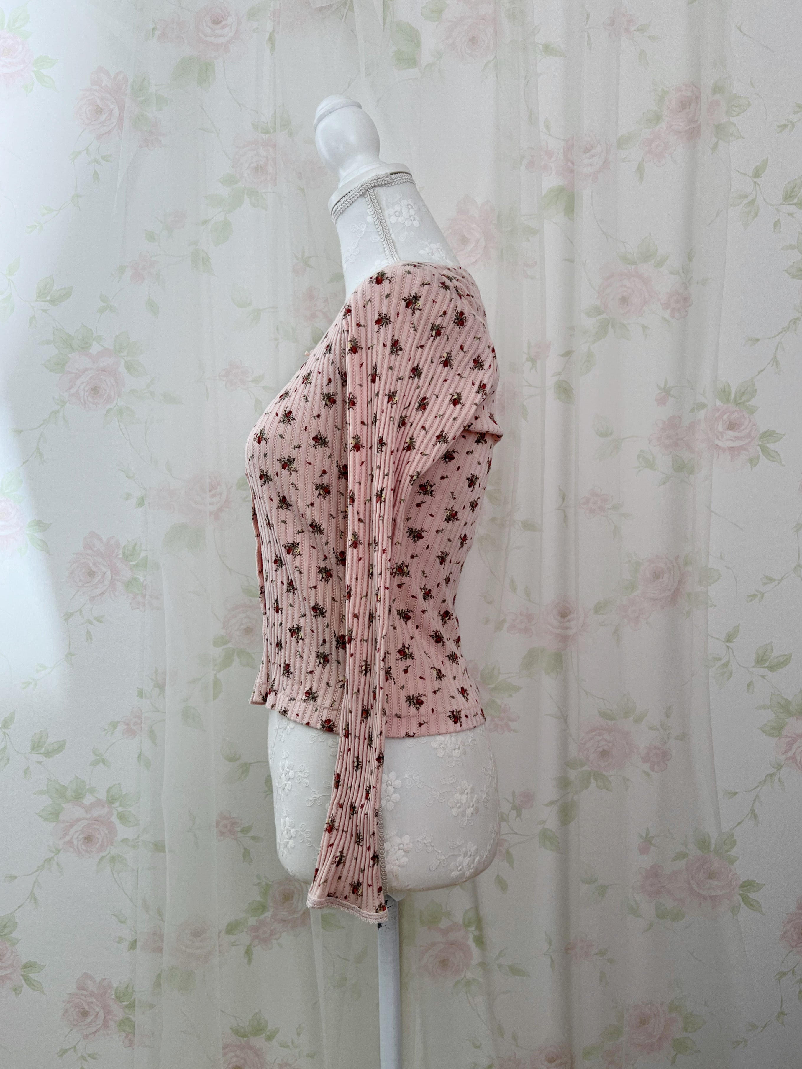 L’EST ROSE Petite Rose Cotton Cardigan