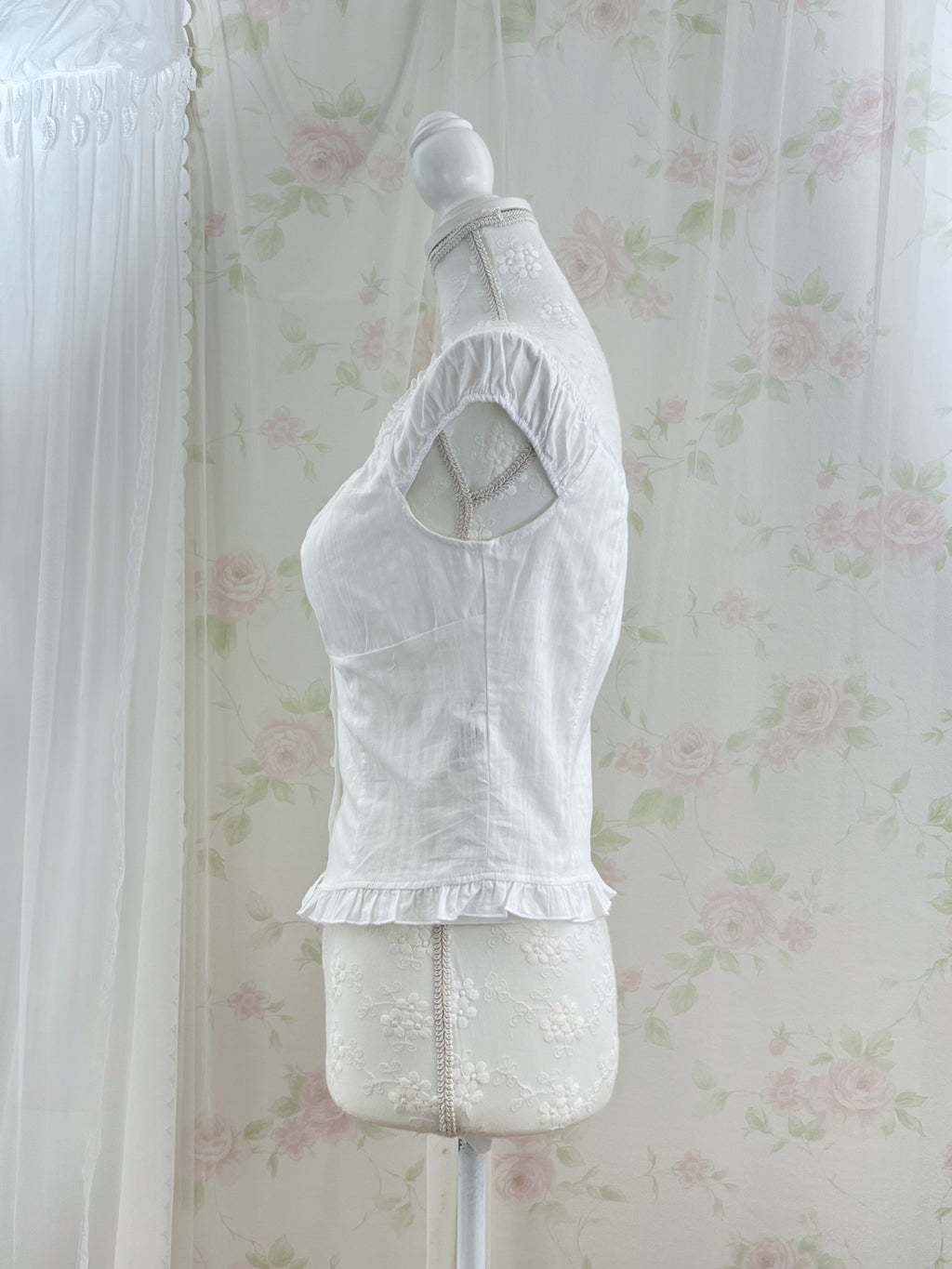 Cotton Princess Blouse (White)