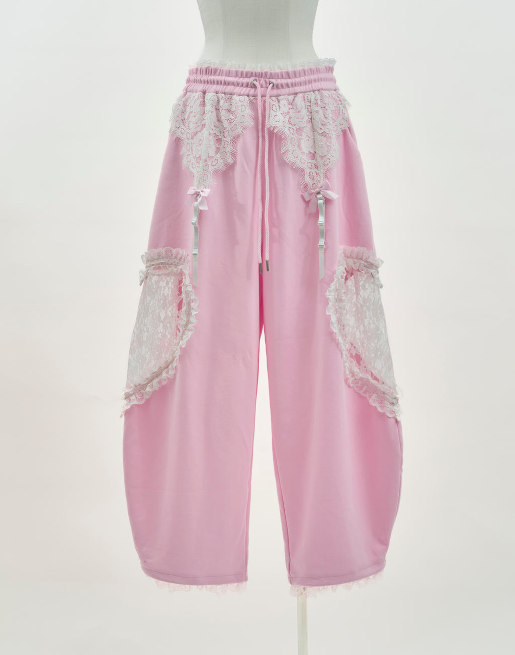 AVENCHUMU Lace hearts garter sweat pants