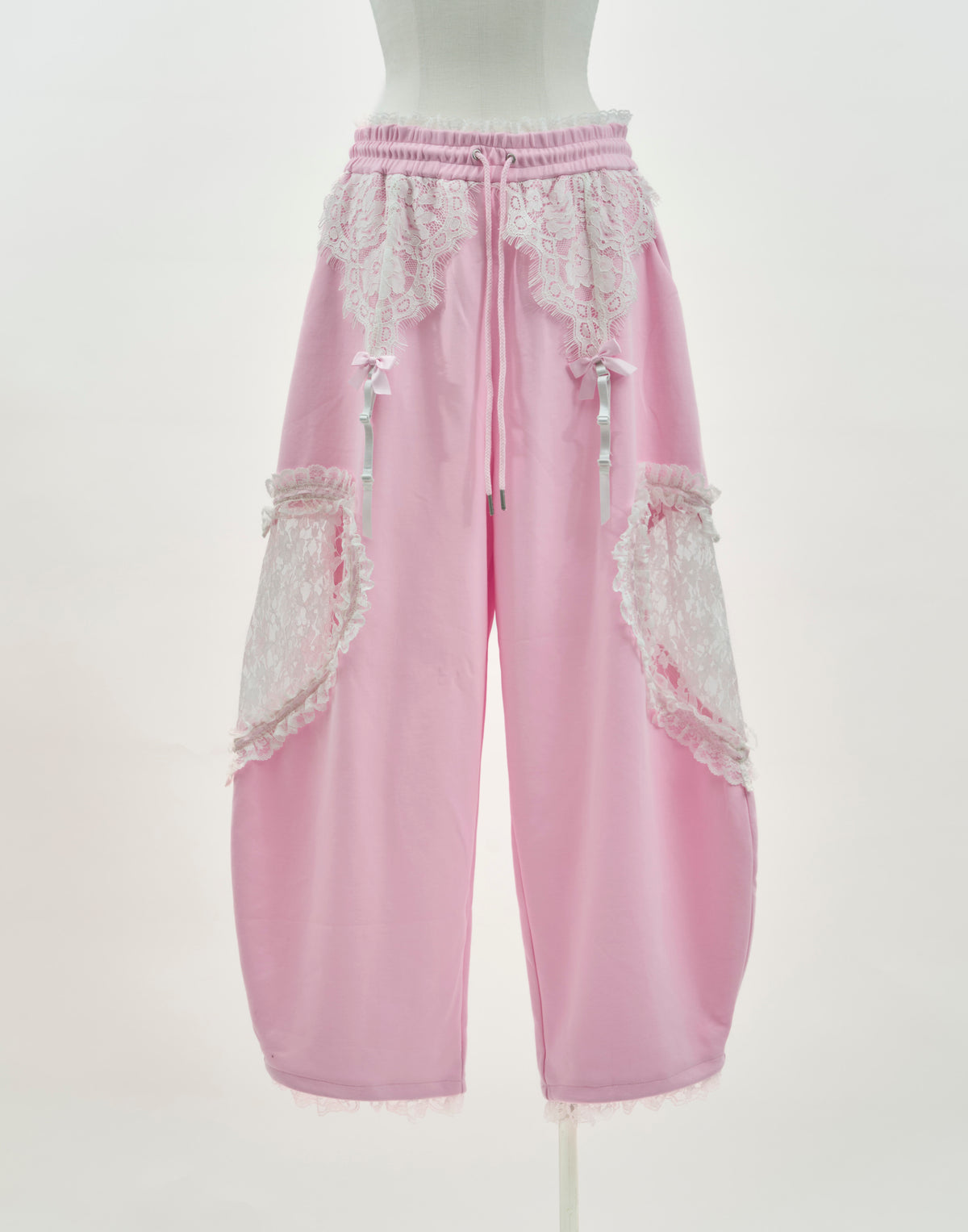 AVENCHUMU Lace hearts garter sweat pants