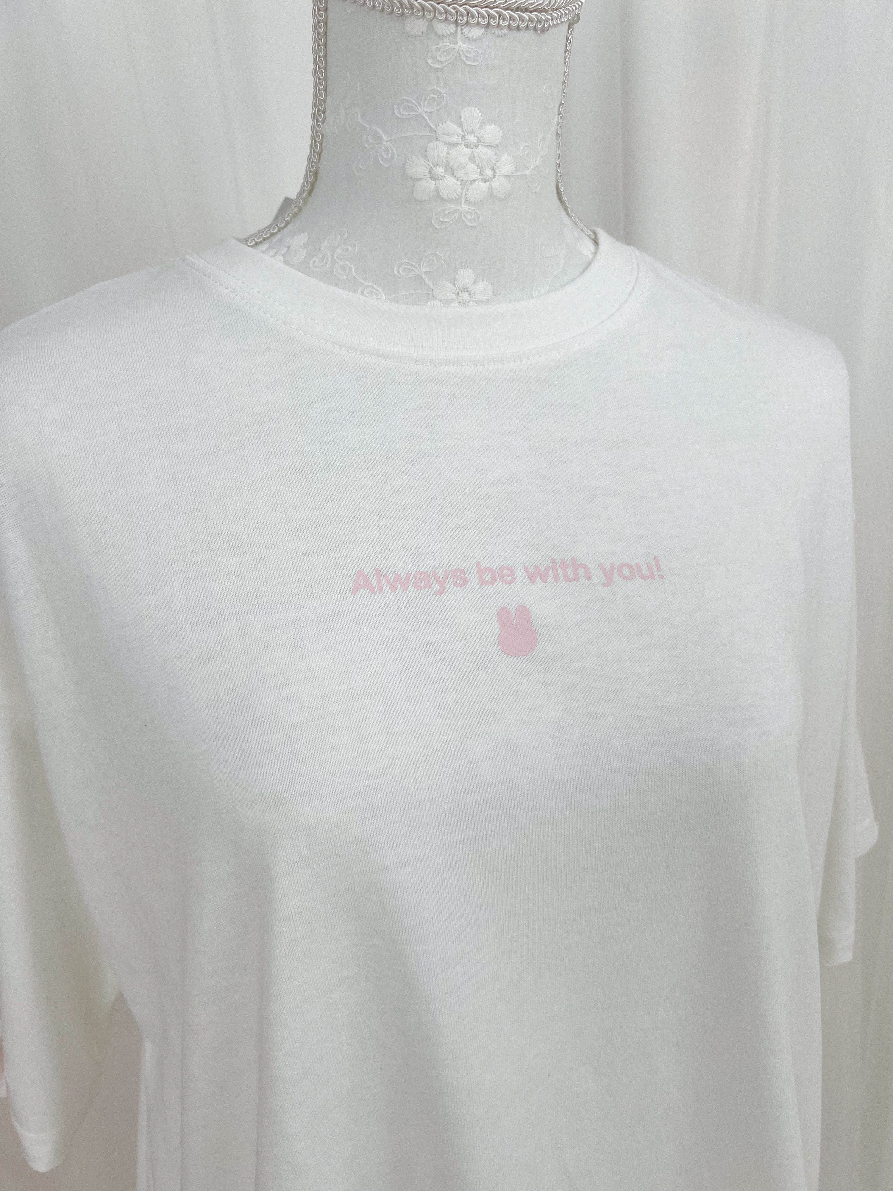miffy Sleeve Face Print T-Shirt (White)