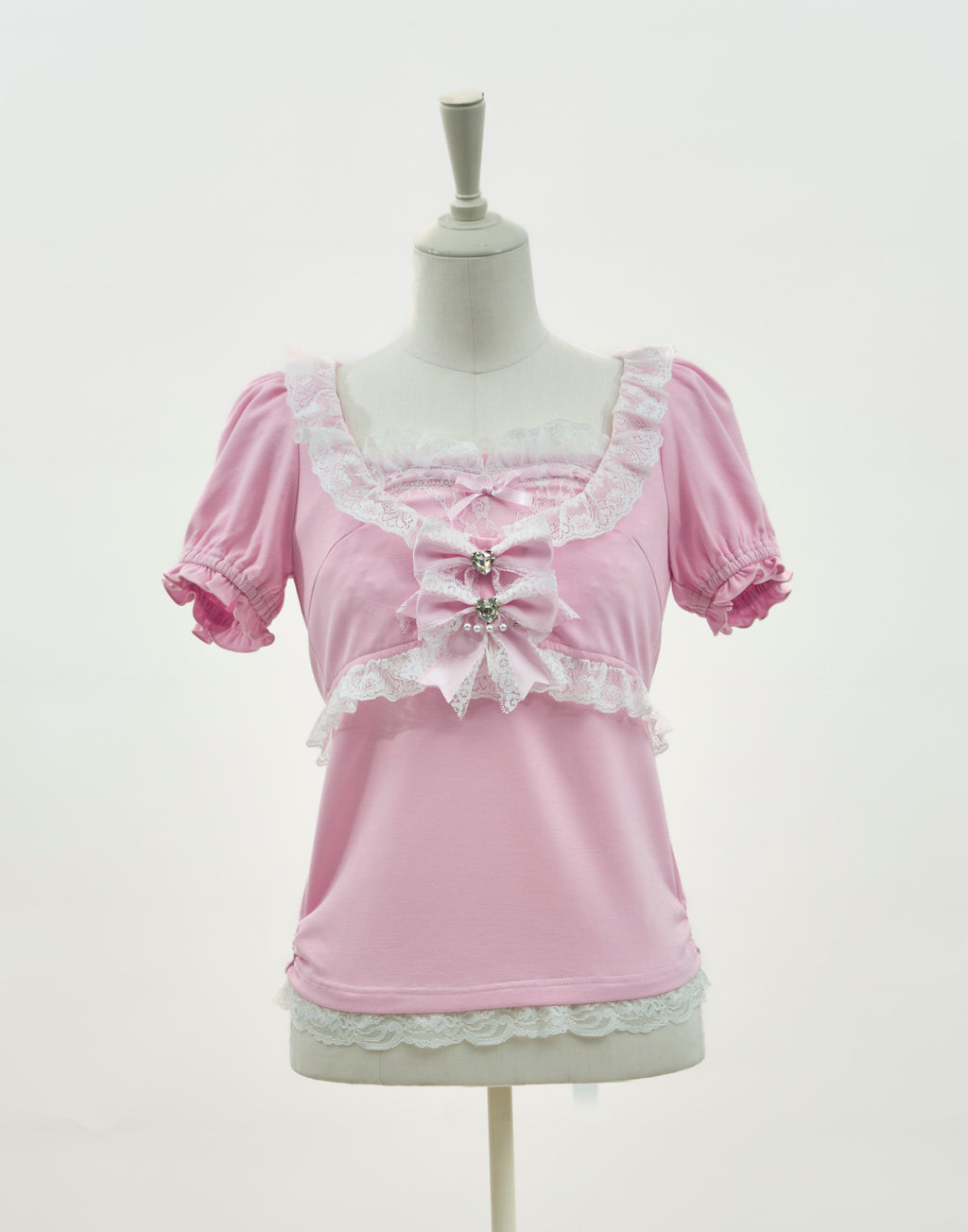 AVENCHUMU Lacy heart camisole ＆cardigan ensemble