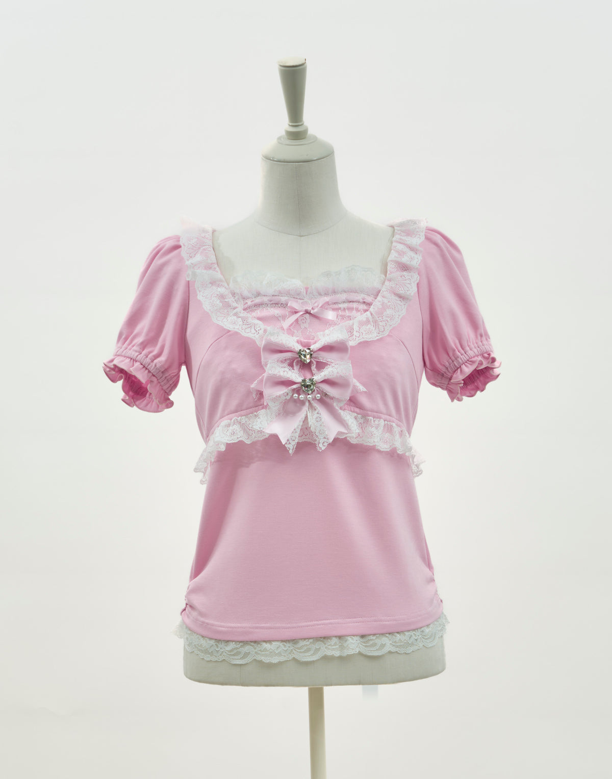 AVENCHUMU Lacy heart camisole ＆cardigan ensemble
