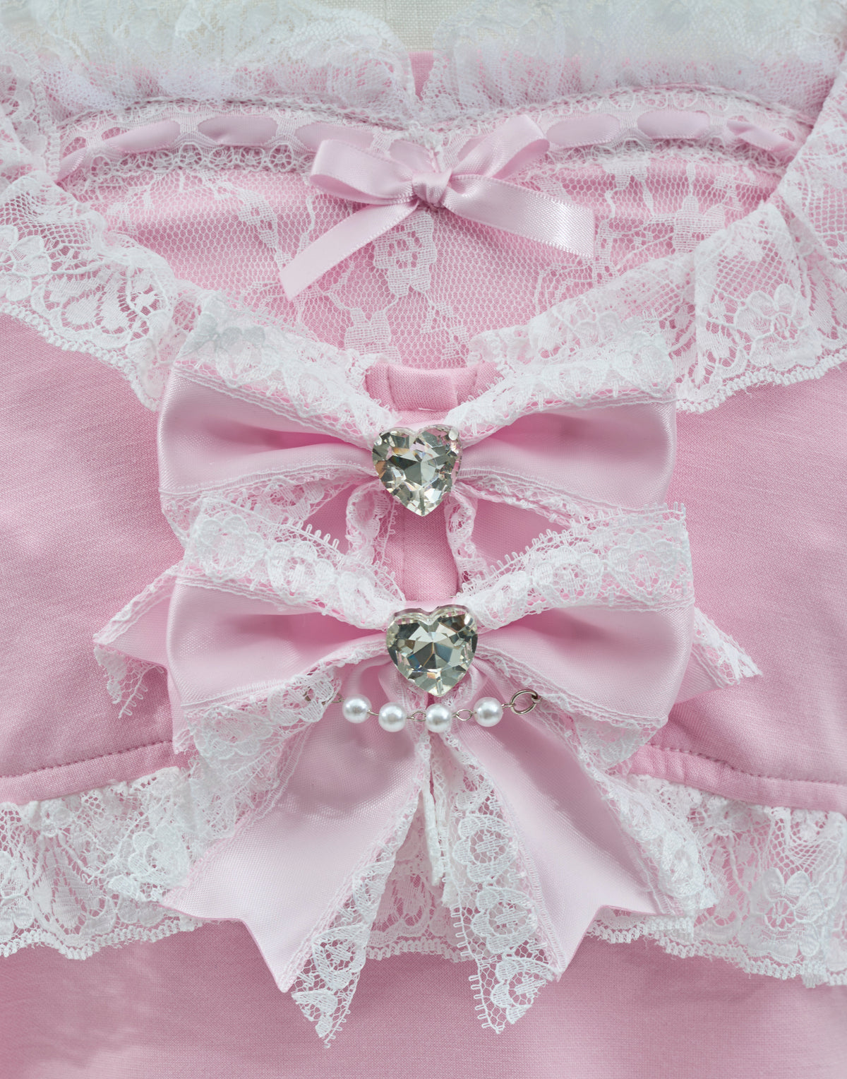 AVENCHUMU Lacy heart camisole ＆cardigan ensemble