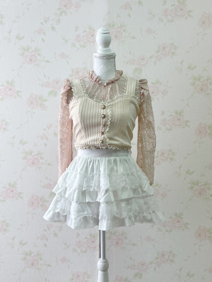 ROJITA Back Bow Bustier (Ivory)