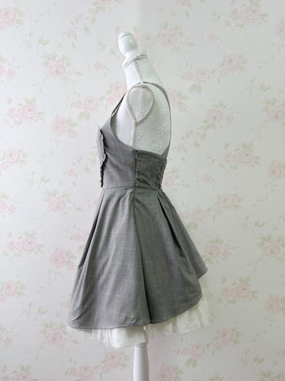 Secret Honey Heart Front Jumper Dress