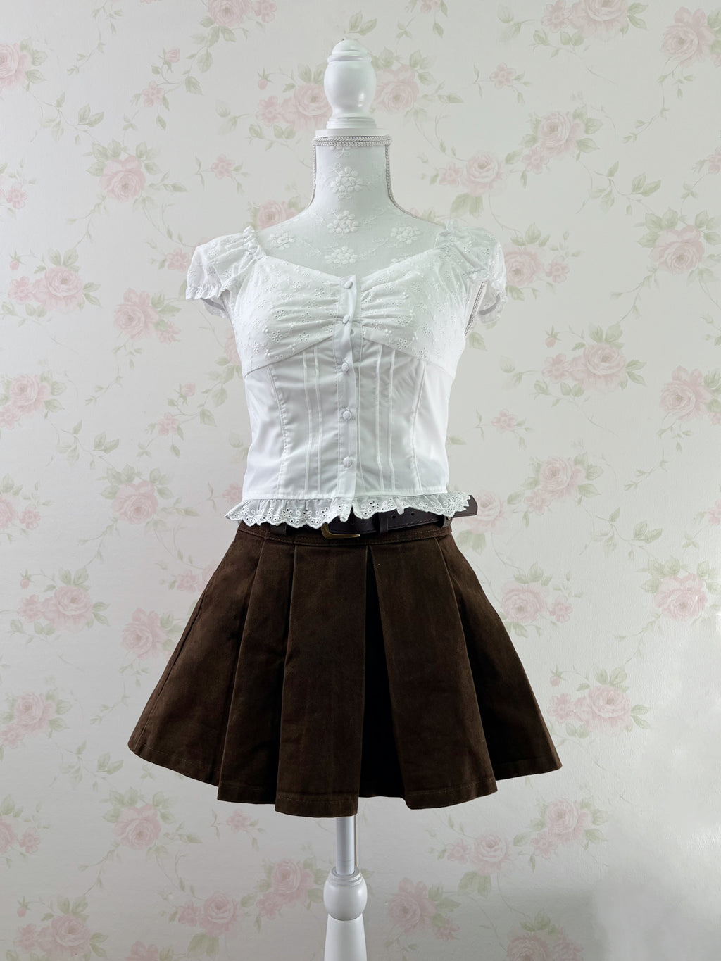 Shoujo Corset Like Blouse (White)