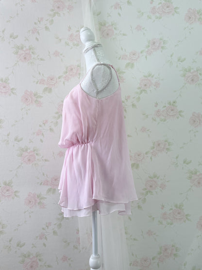 rienda Chiffon Camisole (Pink)