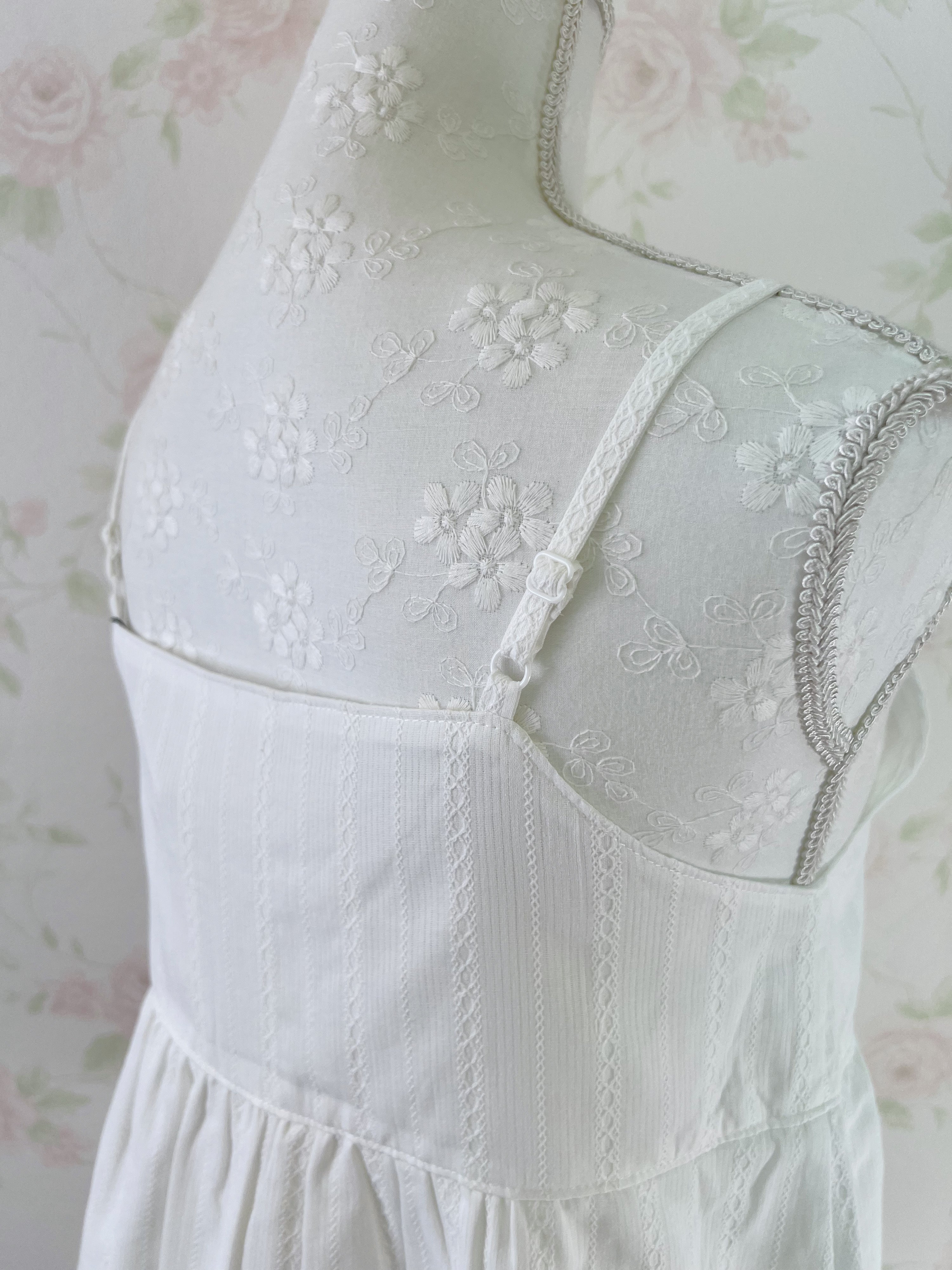 Lace Shoujo Lace Cotton Camisole (White)