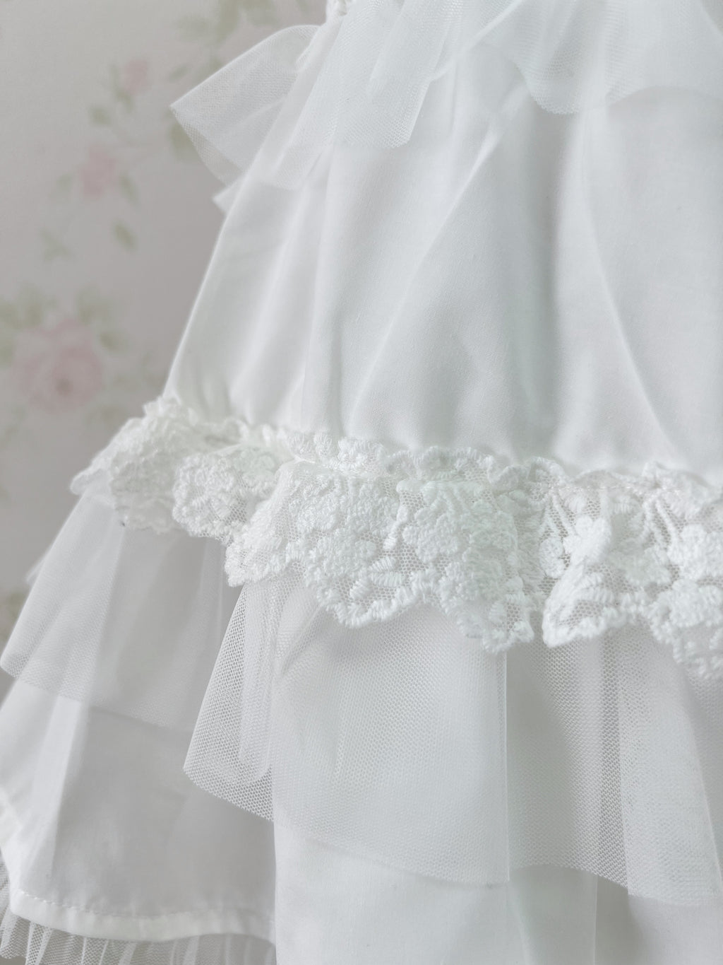 Tulle Lace Shoujo Skirt (White)