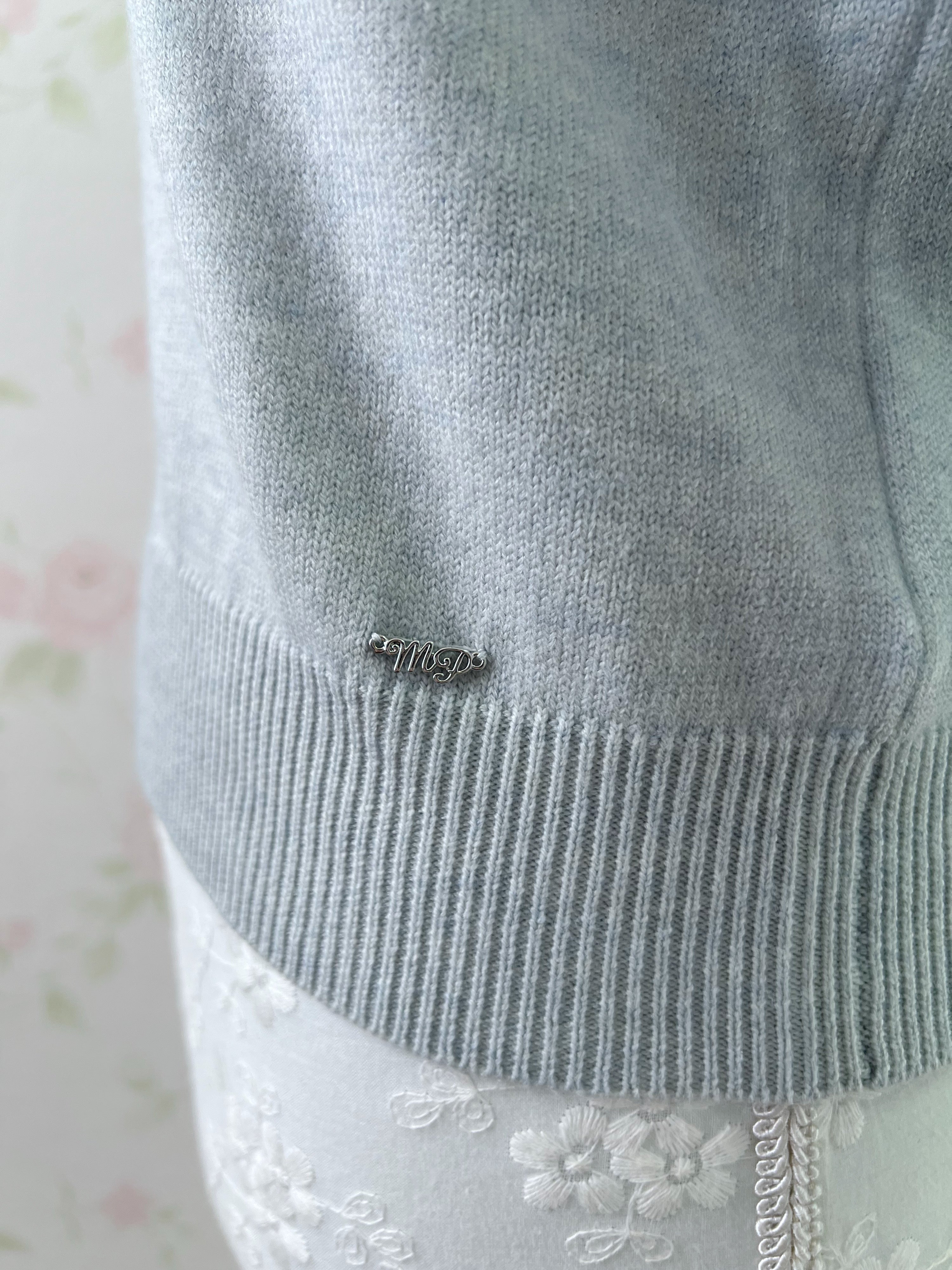 mezzo piano junior Frilled Soft Sweater (Angelic Blue)