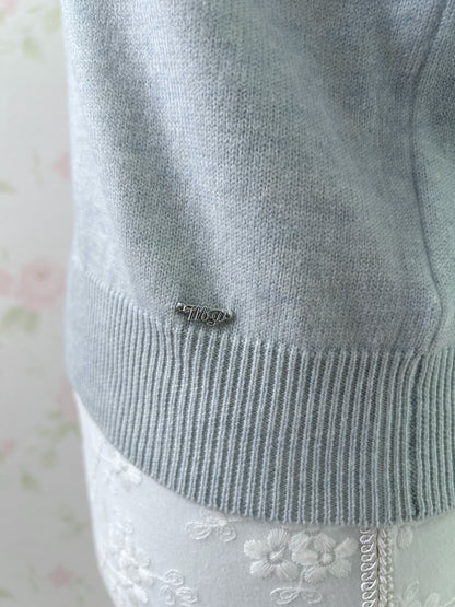 mezzo piano junior Frilled Soft Sweater (Angelic Blue)