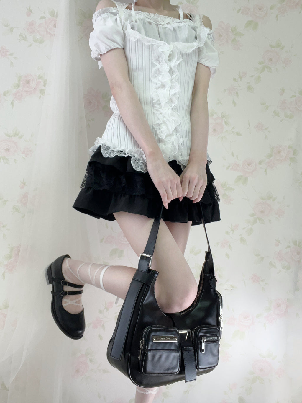 Layered Shoujo Sukapan (Black)