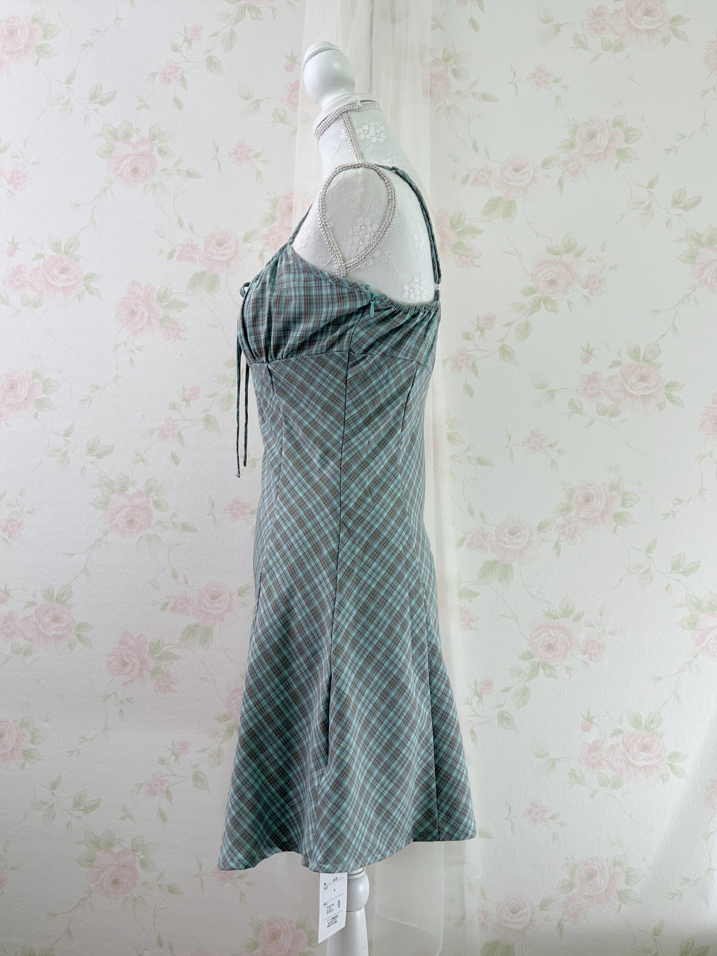 GRL Camisole Tight Flare Camisole Dress (Choco Mint)