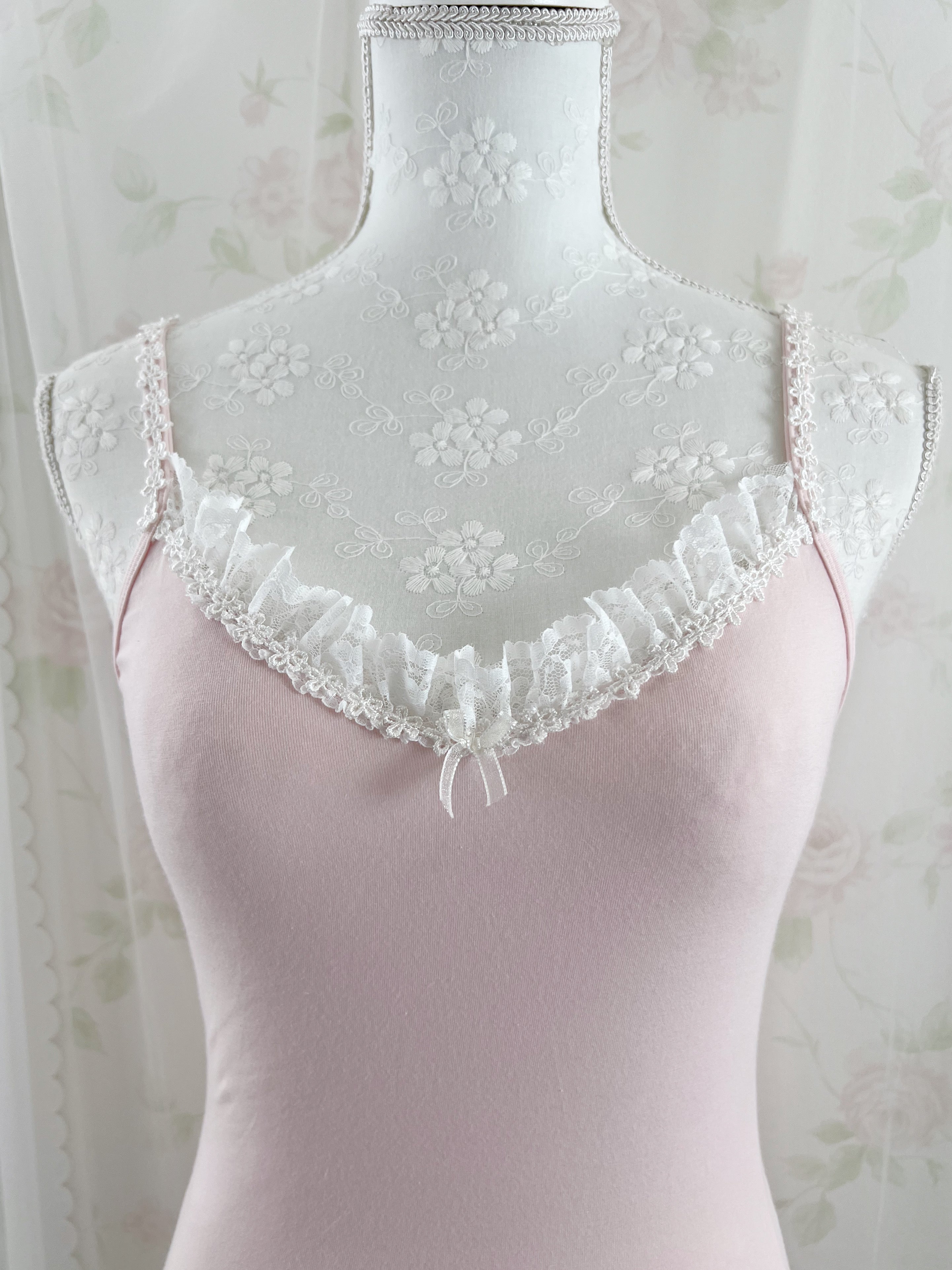 (Pre-order)Vintage Angel Tailor Pink Laloli Dress&Cami Set