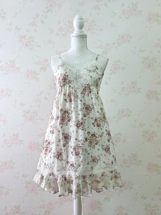 L’EST ROSE Antique Rose Camisole Dress