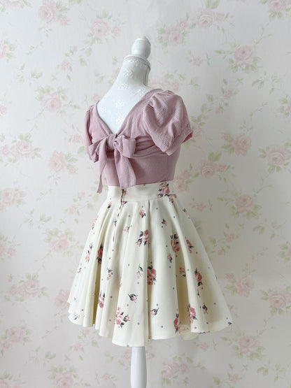 mille fille closet by LODISPOTTO Dot Rose Skirt