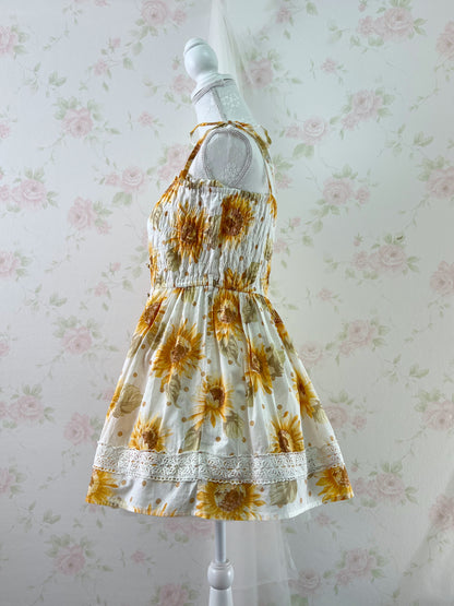 LIZ LISA Sun Flower Cotton Summer Short Dress