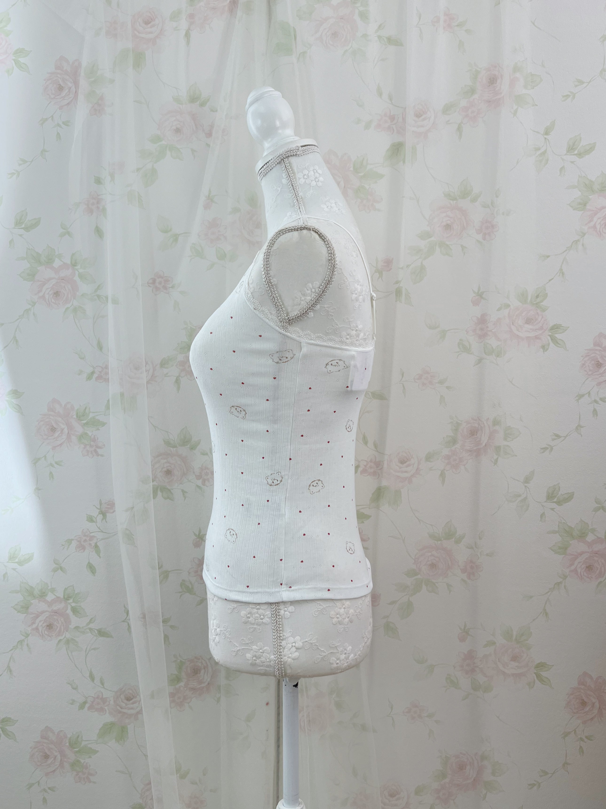 mikko Lil ala mode Cotton Blend Camisole (White)