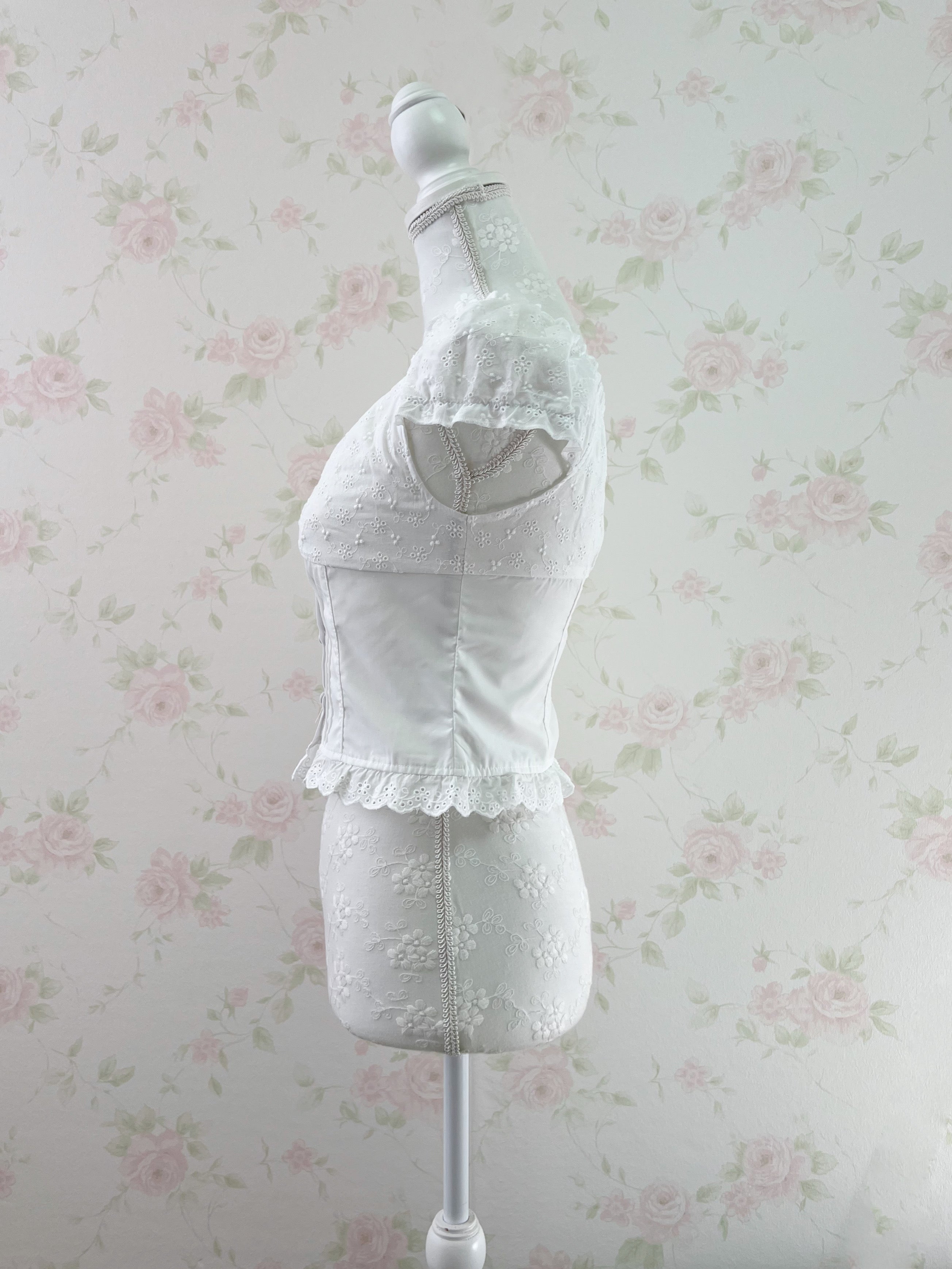 Shoujo Corset Like Blouse (White)