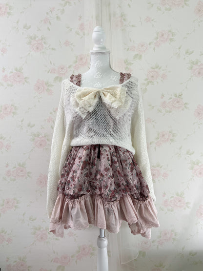 axes femme Floral Laced Up Tunic Top