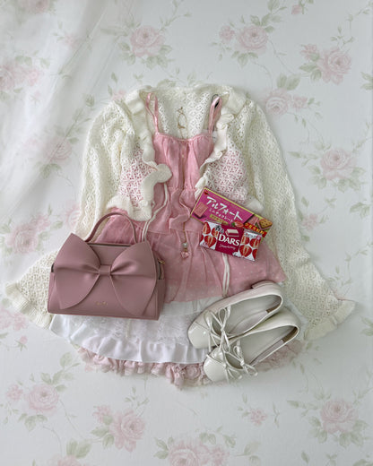 GRL Double String Cardigan (Ivory)