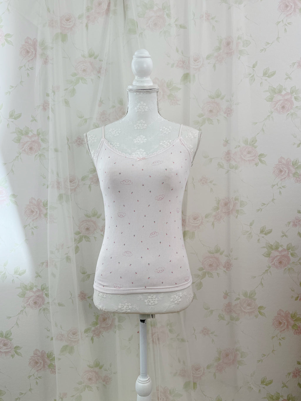 mikko Lil ala mode Cotton Blend Camisole (Baby Pink)