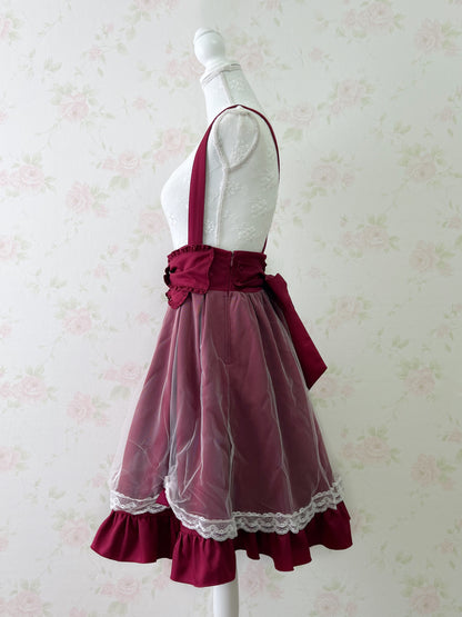 Amavel Waist Bow Tulle Jumper Skirt