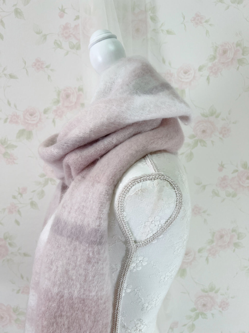 INGNI Checked Scarf (Pink)