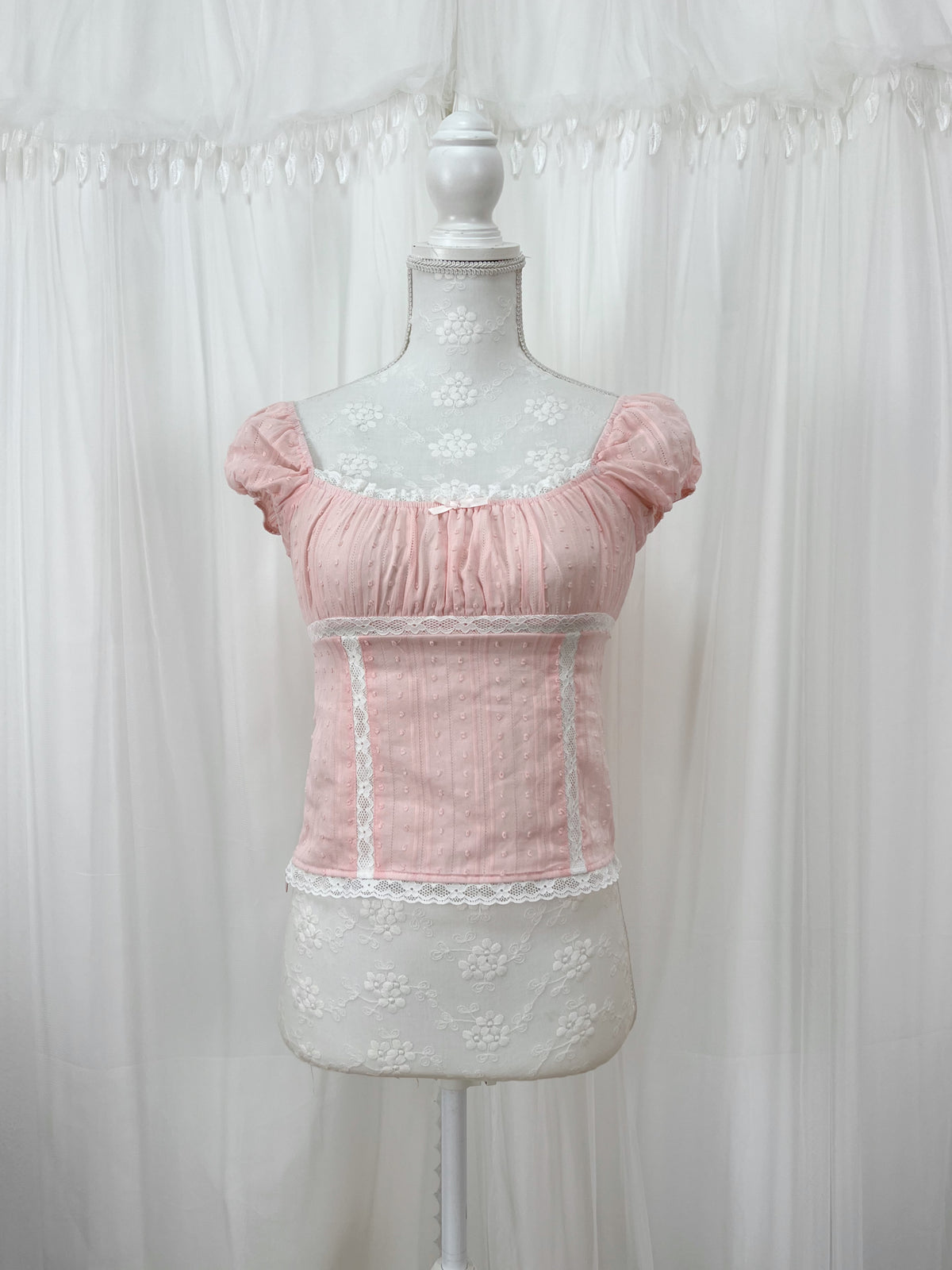 1998beforethedawn Cynthia Top(Peach Pink)