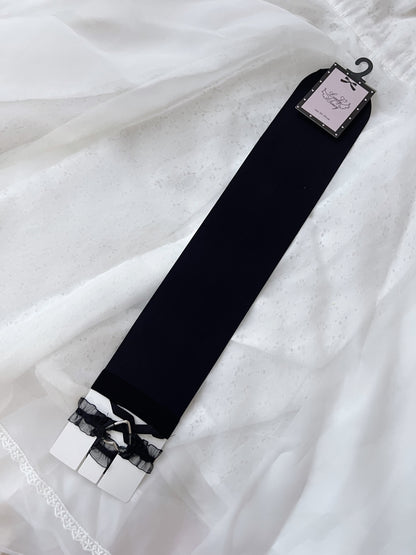 Lovely Tency Heart Garter Over Knee Socks