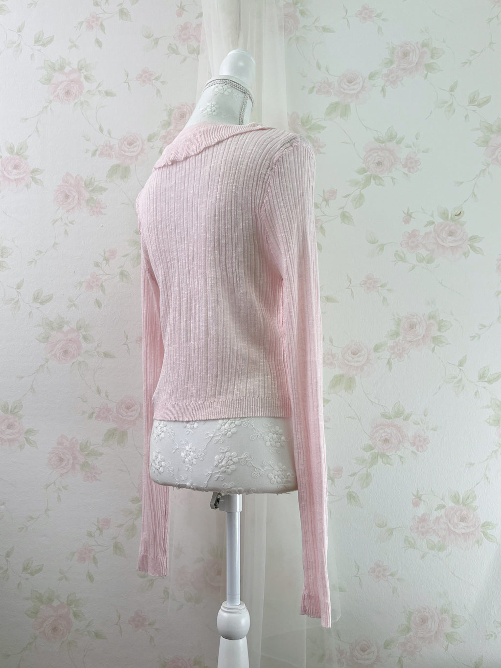 Ruffled Shoujo Cardigan (Pink)