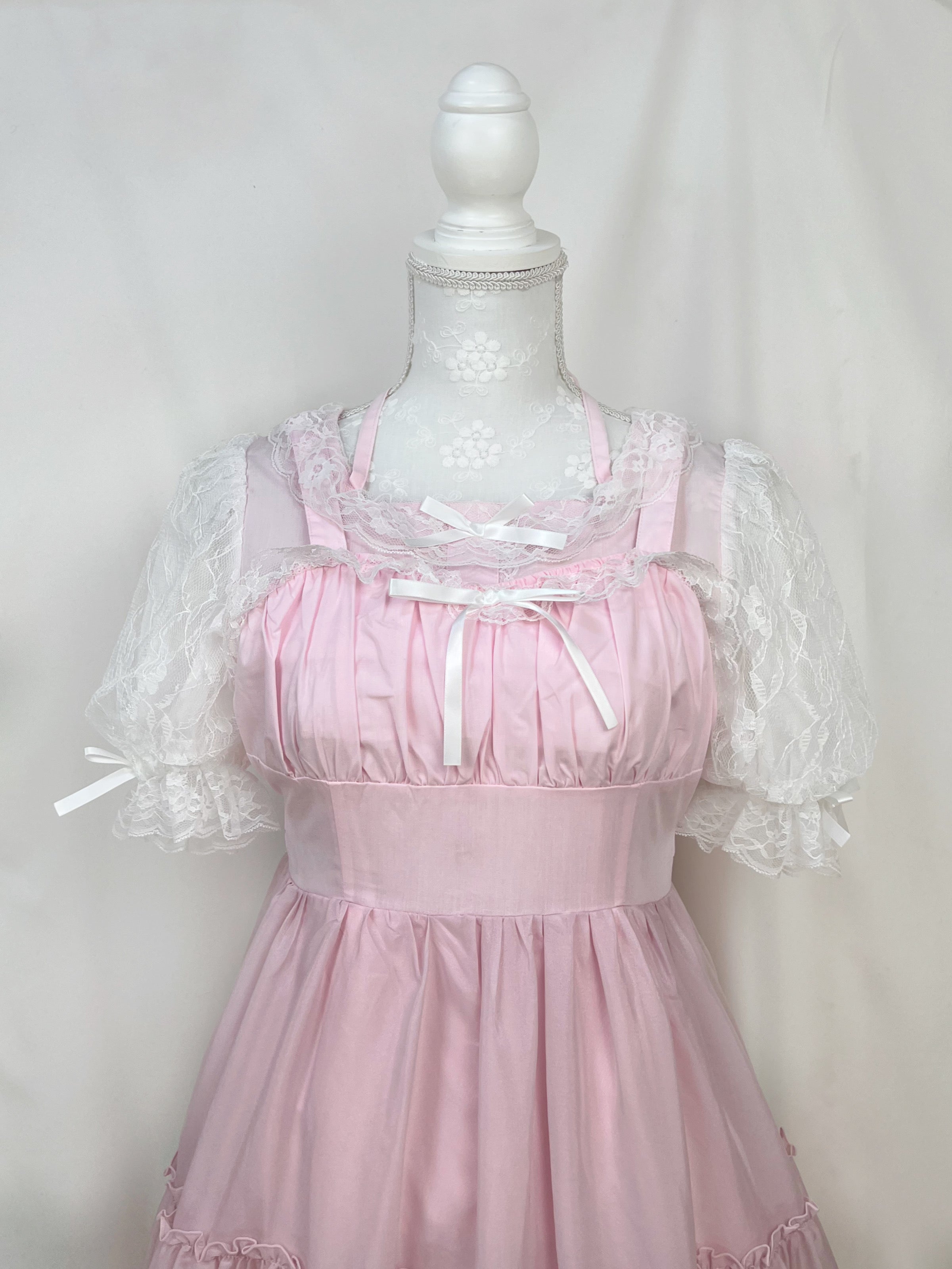 Lovely Tency Lolita Lace Tiered Jumper Dress