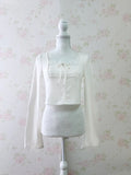 Lace York Shoujo Long Sleeved Top (Ivory)