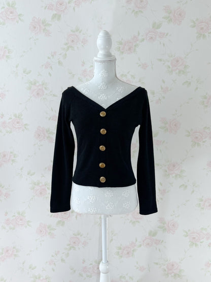 d.i.a Back Chain V Neck Top