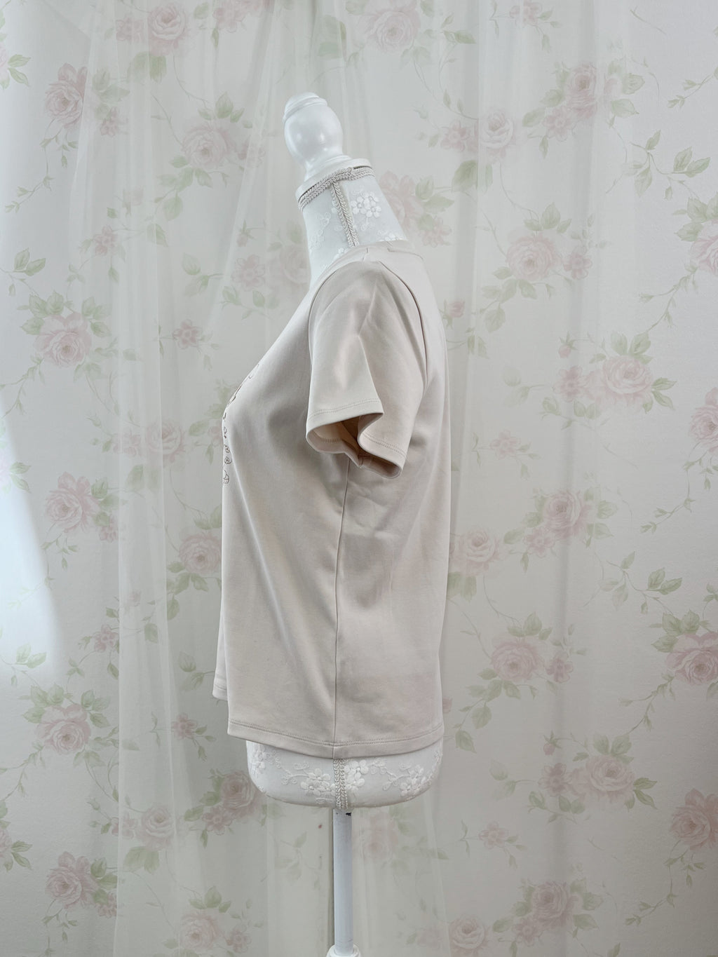 mikko Lil ala mode Printed T-Shirt (Milk Coffee)