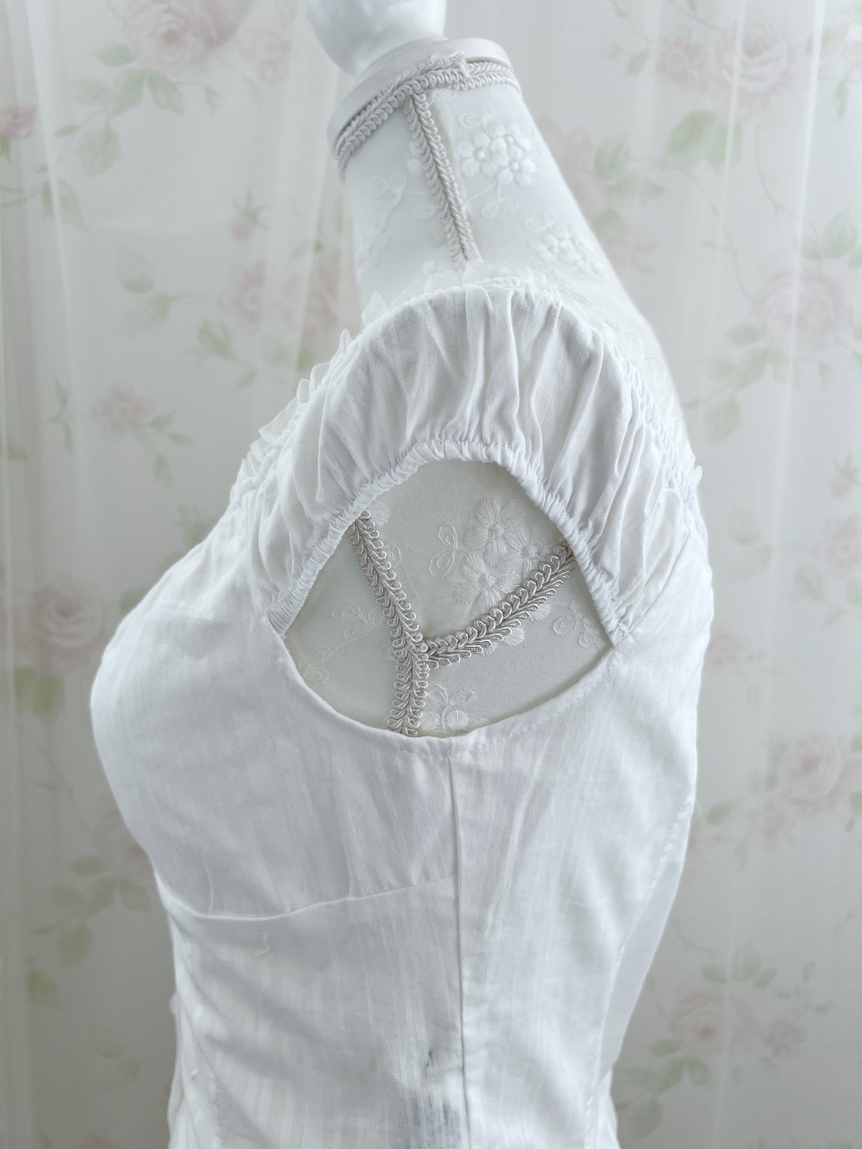 Cotton Princess Blouse (White)