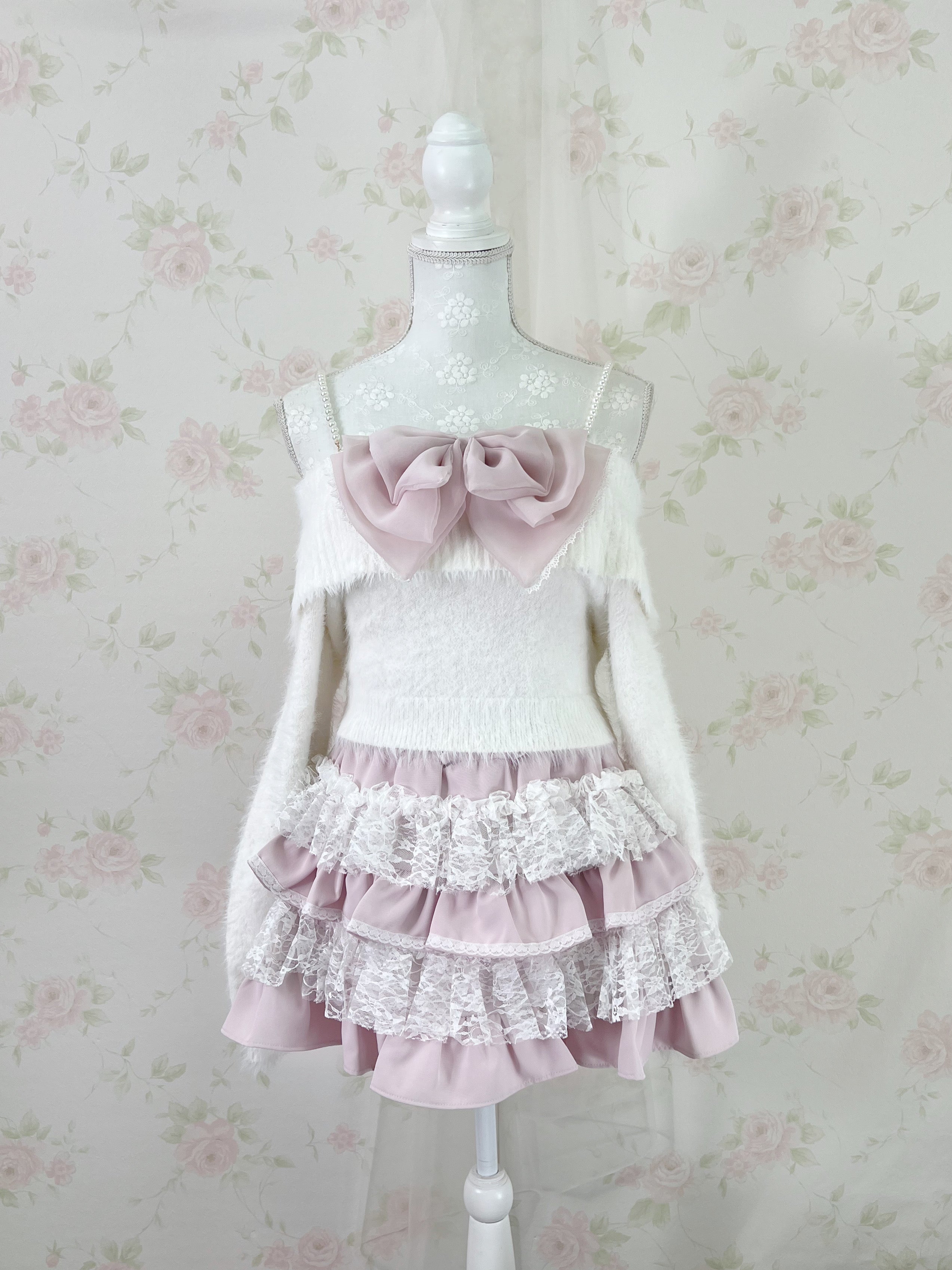 mellfy memory Lace tutu drawers mini Skirt