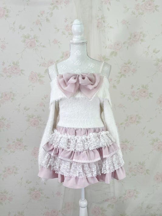 mellfy memory Lace tutu drawers mini Skirt