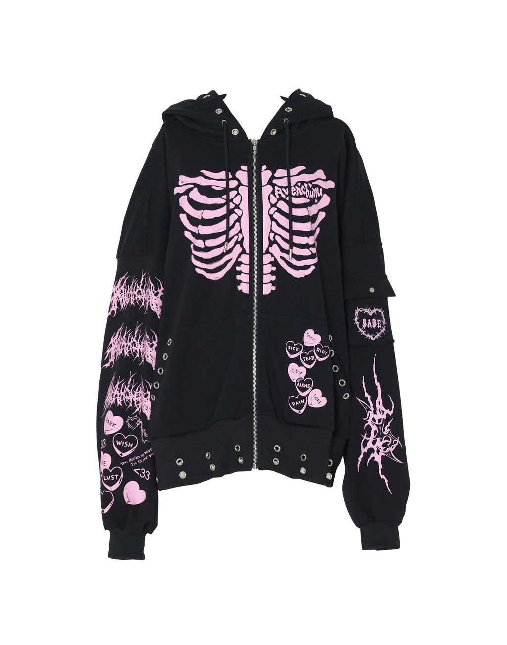 AVENCHUMU ValentineBunny print lace frame t-shirt (Copy)