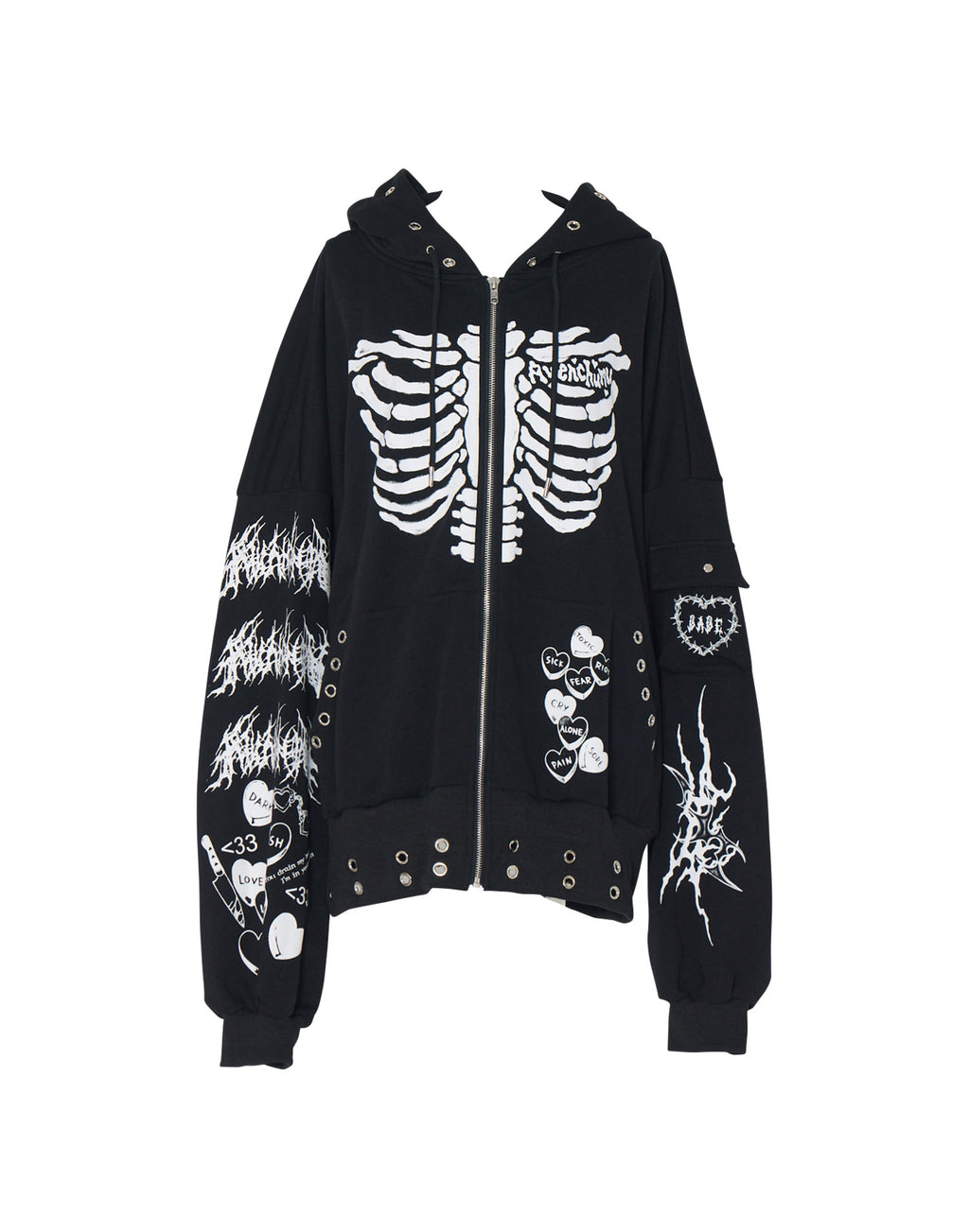 AVENCHUMU ValentineBunny print lace frame t-shirt (Copy)