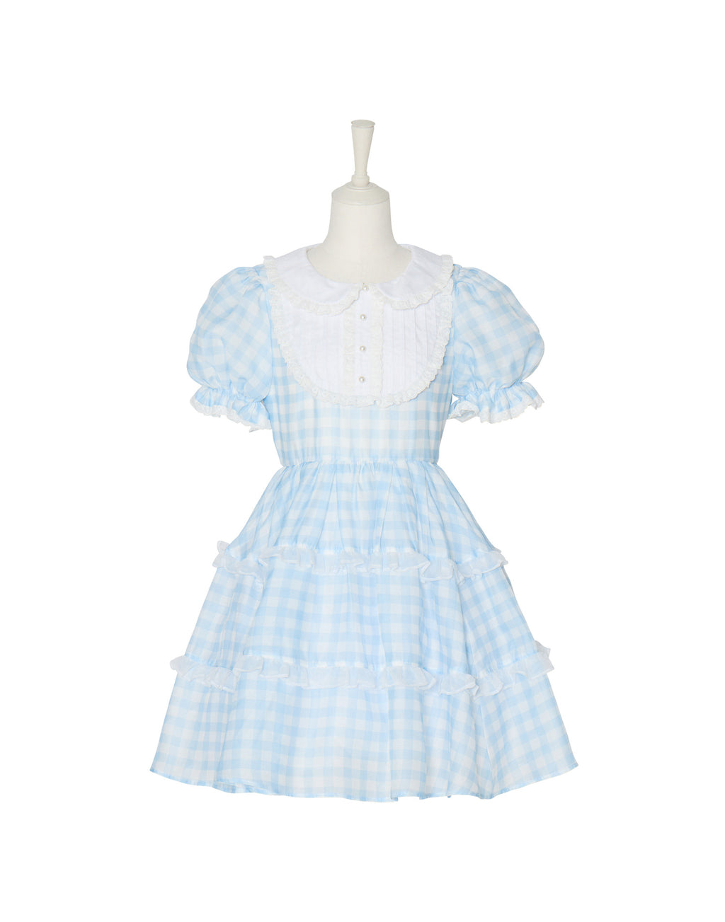 (Pre-order) mellfy memory Milky gingham puff onepiece