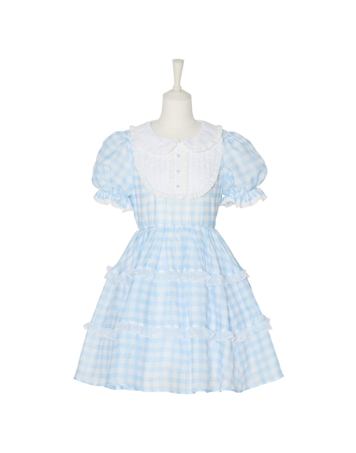(Pre-order) mellfy memory Milky gingham puff onepiece