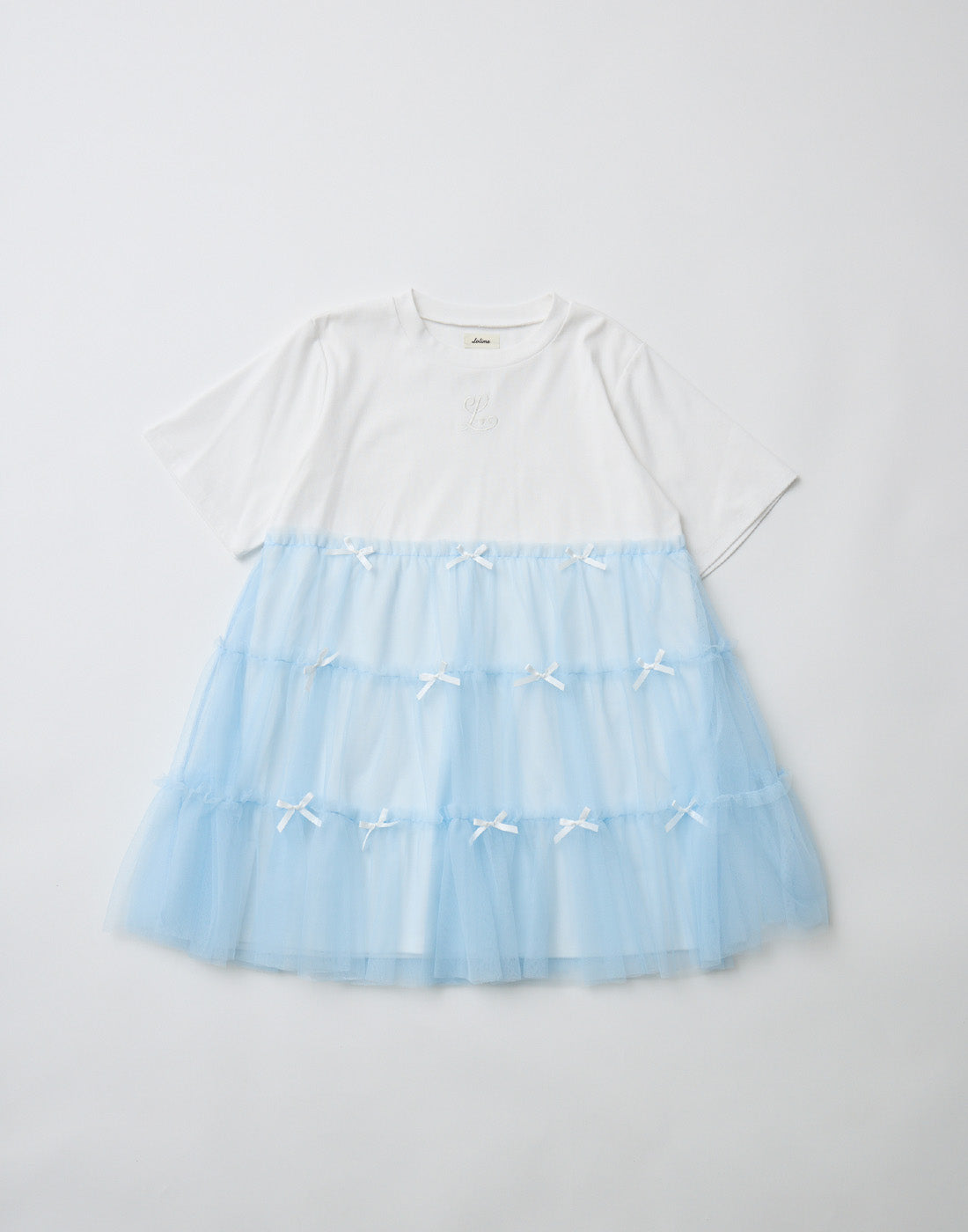 Lolime Tulle tiered cut sew mini dress