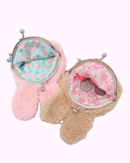 Monchhichi Japanese Sakura Crepe Fabric Edition Coin Purse (Chimutan)