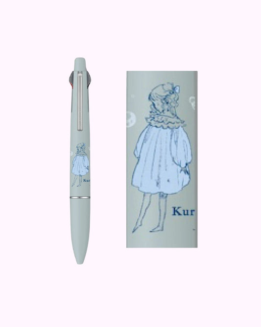 JETSTREAM Kurahashi Rei Edition Lite Touch Ink 4&1 (4-Color Ballpen and Mechanical Pencil) (Blue)