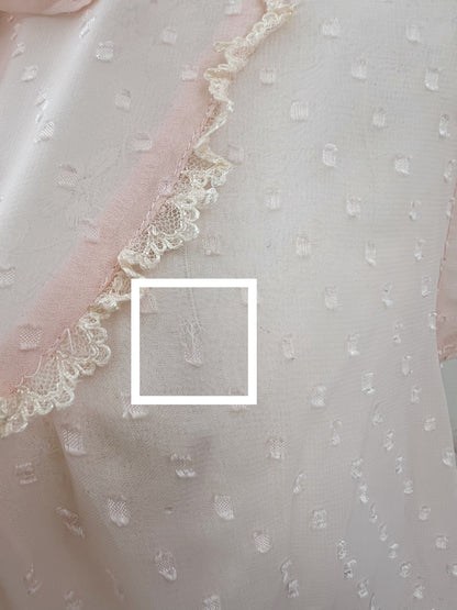 Peach John Bow Tie Chiffon Blouse (Peach Pink)