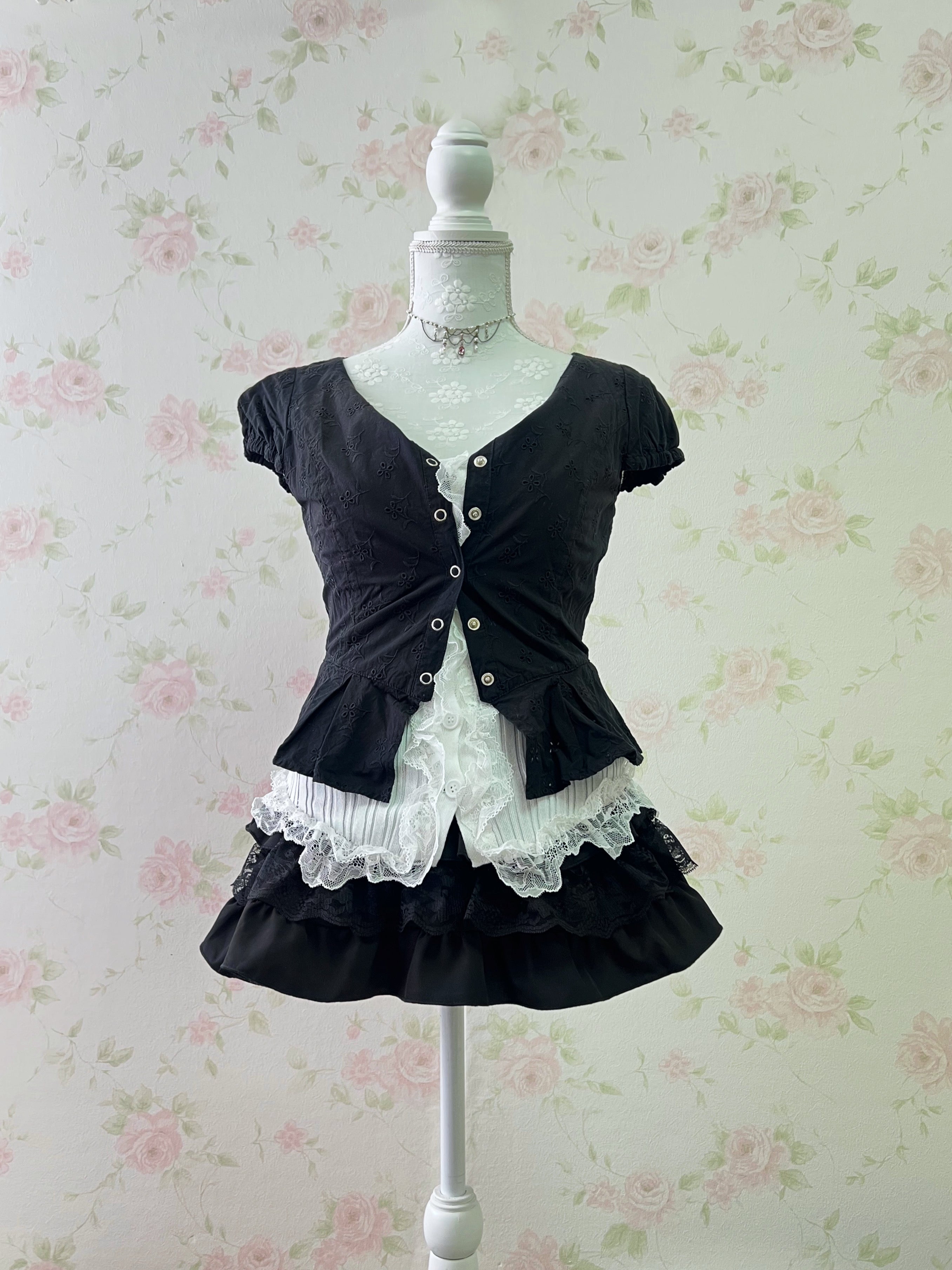 Layered Shoujo Sukapan (Black)
